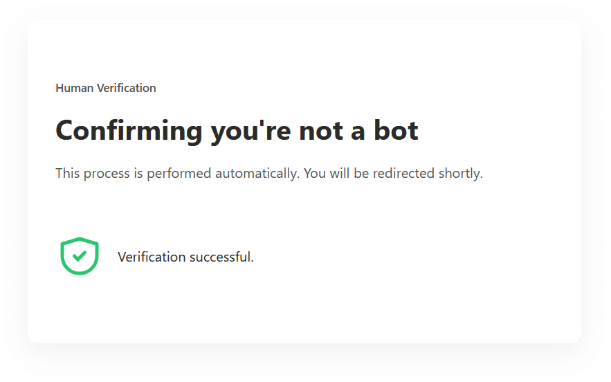 No user interaction – real visitors pass through silently
