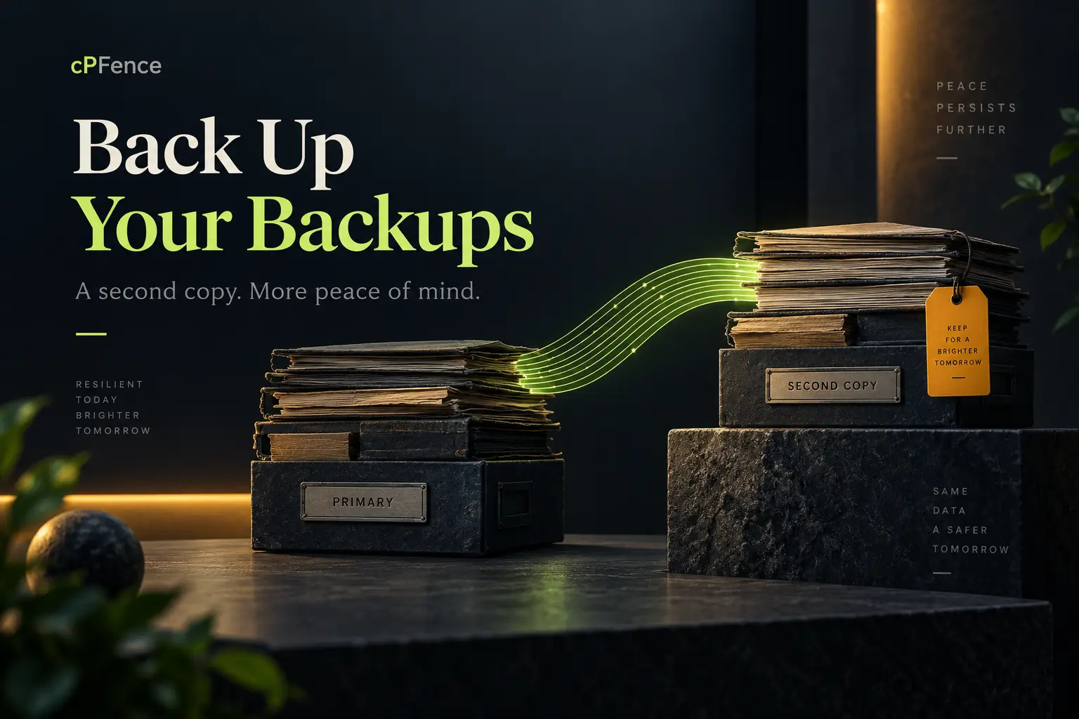 Backup Your Backups conceptual feature illustration