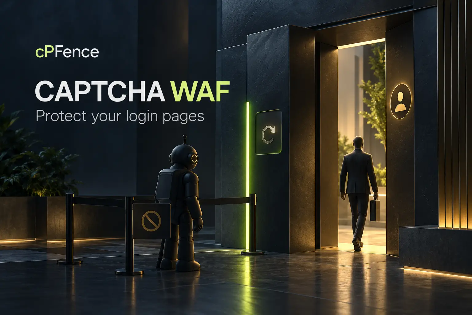 CAPTCHA WAF conceptual feature illustration