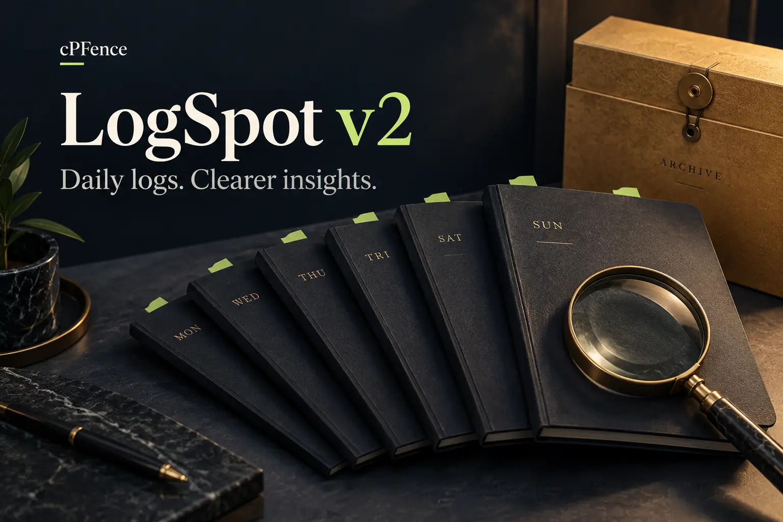 LogSpot v2 conceptual feature illustration