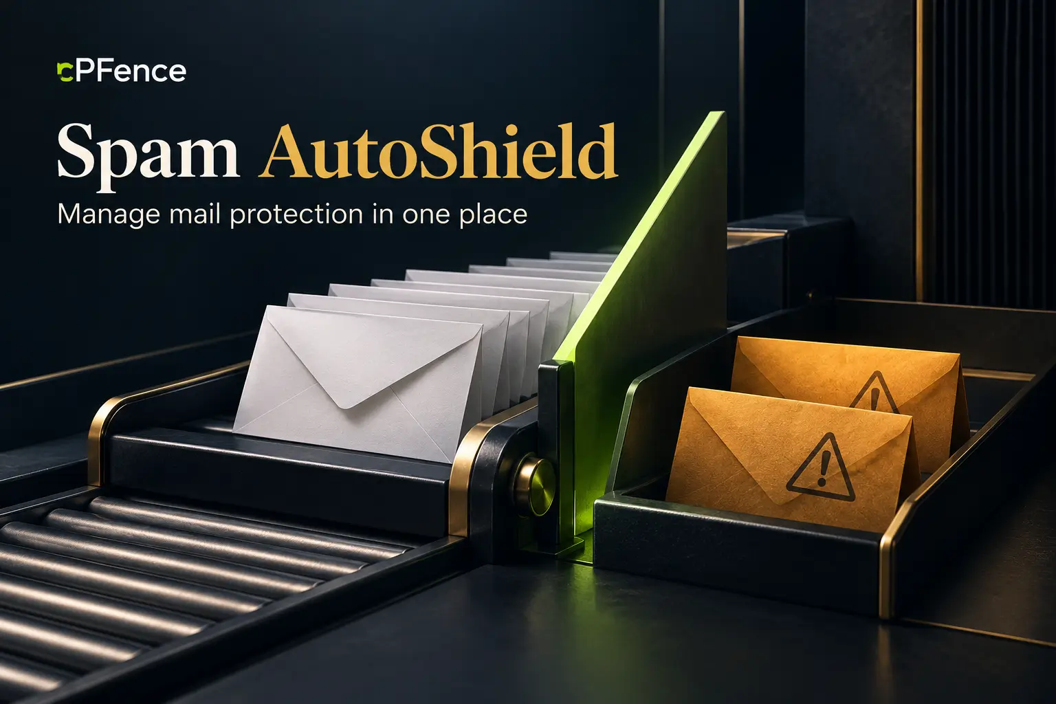 Spam AutoShield conceptual feature illustration