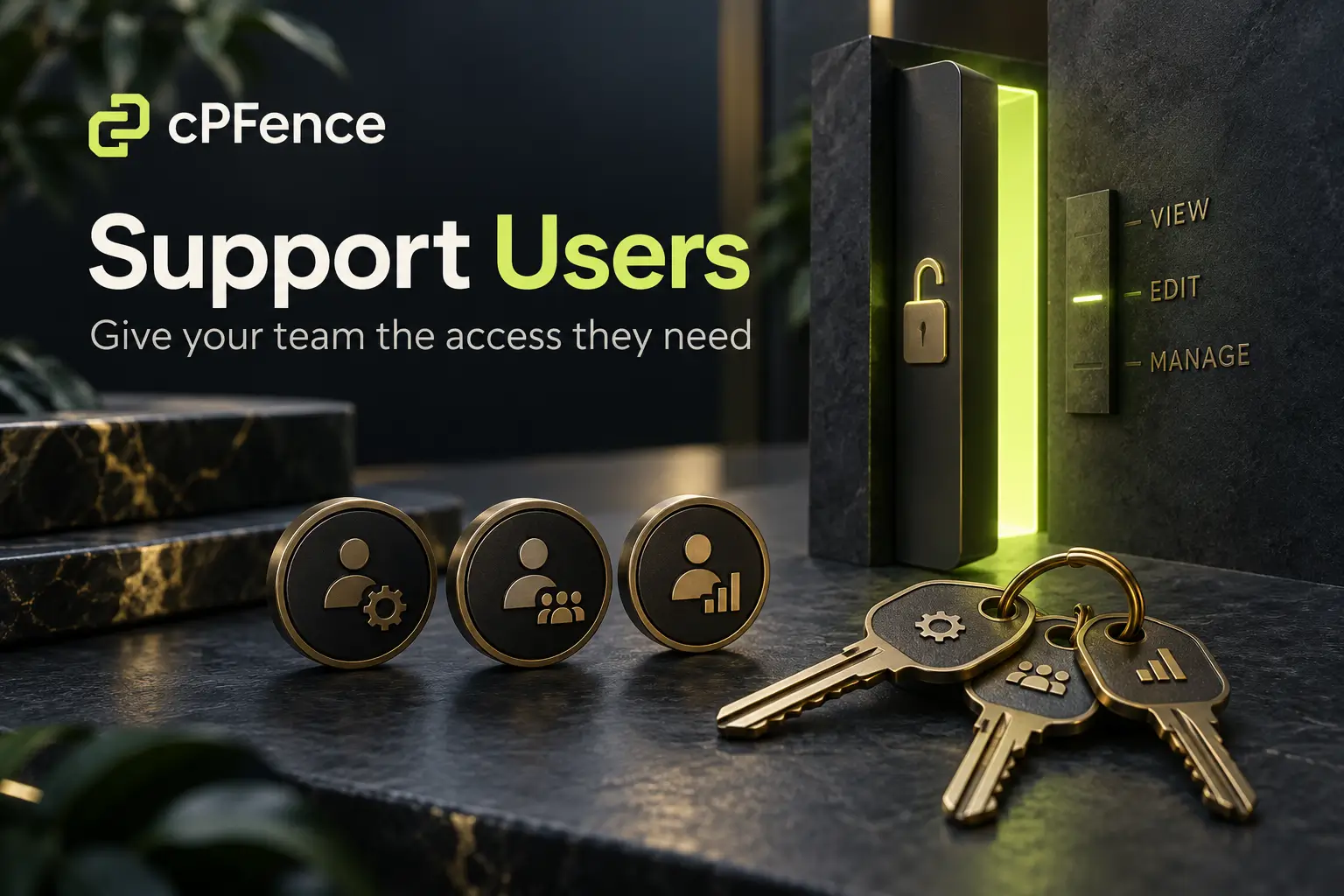 Support Users conceptual feature illustration