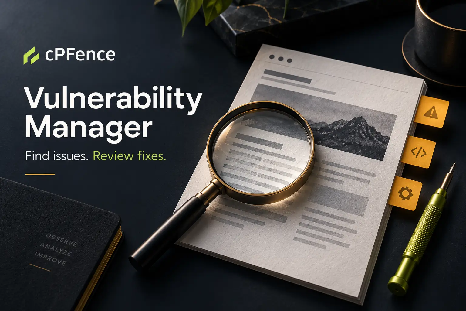 Vulnerability Manager conceptual feature illustration