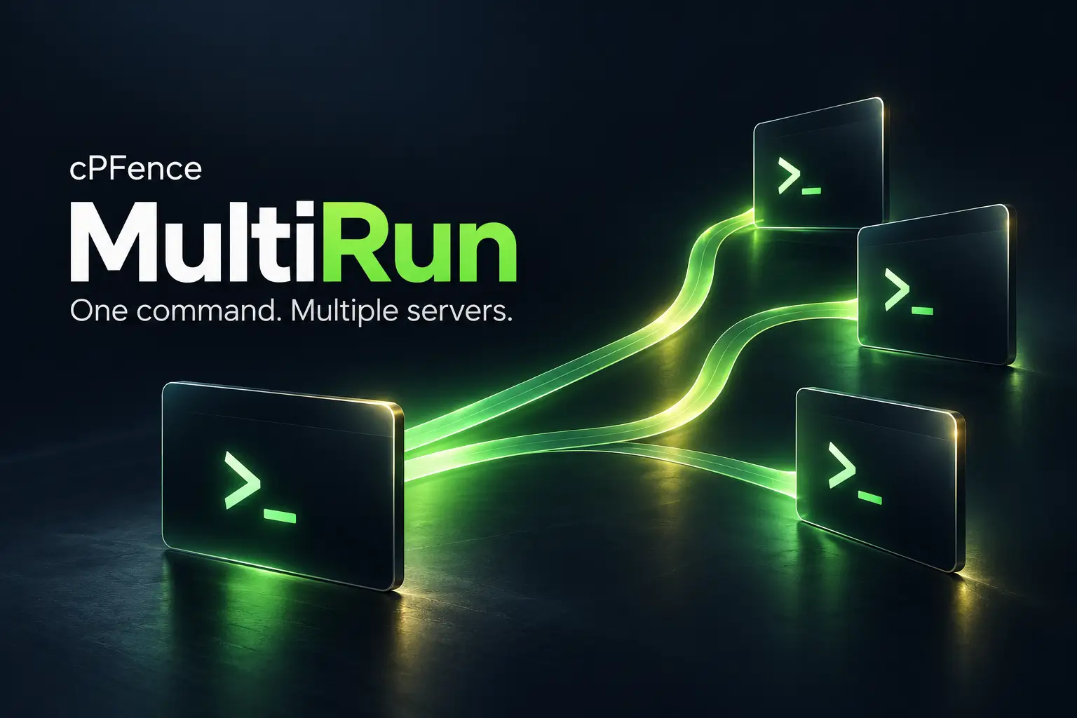 cPFence MultiRun: one command connected to multiple conceptual terminals