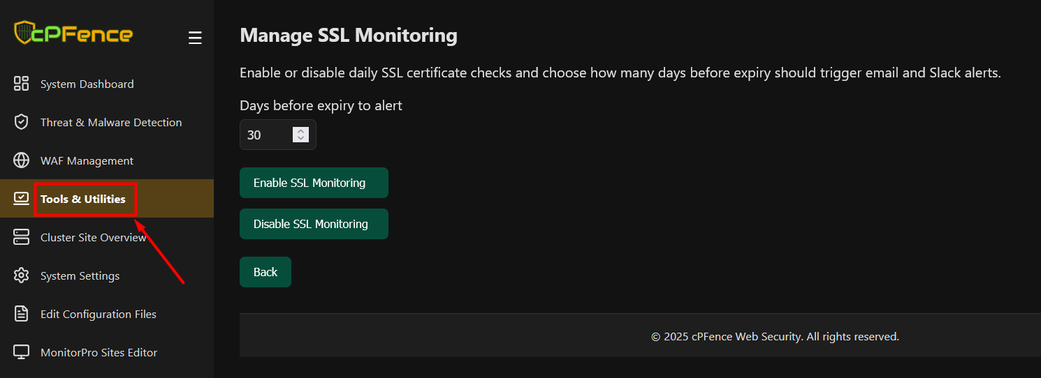 SSL Monitoring System