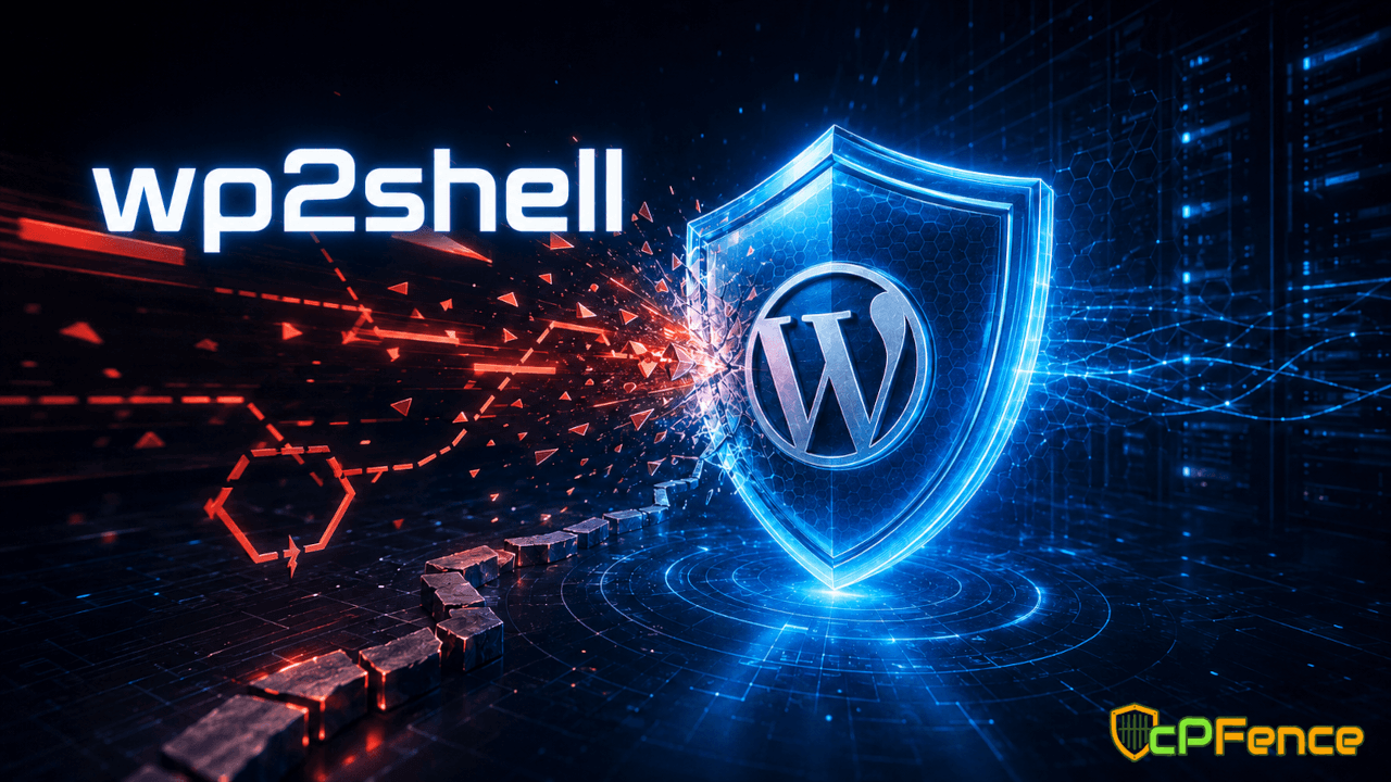 Wp2shell cPFence plugin protection